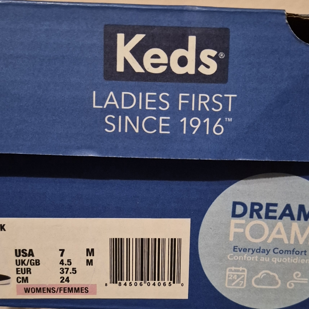 Keds Bryn Black Slip-On Flats Dream Foam Comfort Size 7 - Picture 5 of 5